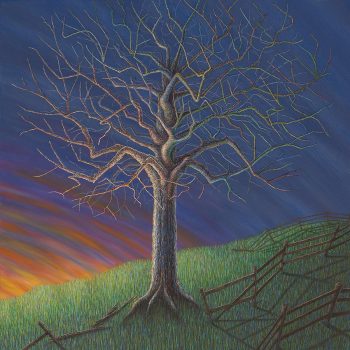 Magical realism painting by Wendy Widell Wolff - Lonesome Tree