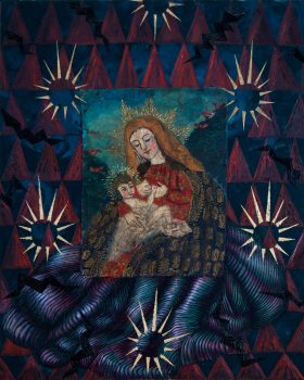 Battle of the Madonna - painting by Wendy Widell Wolff