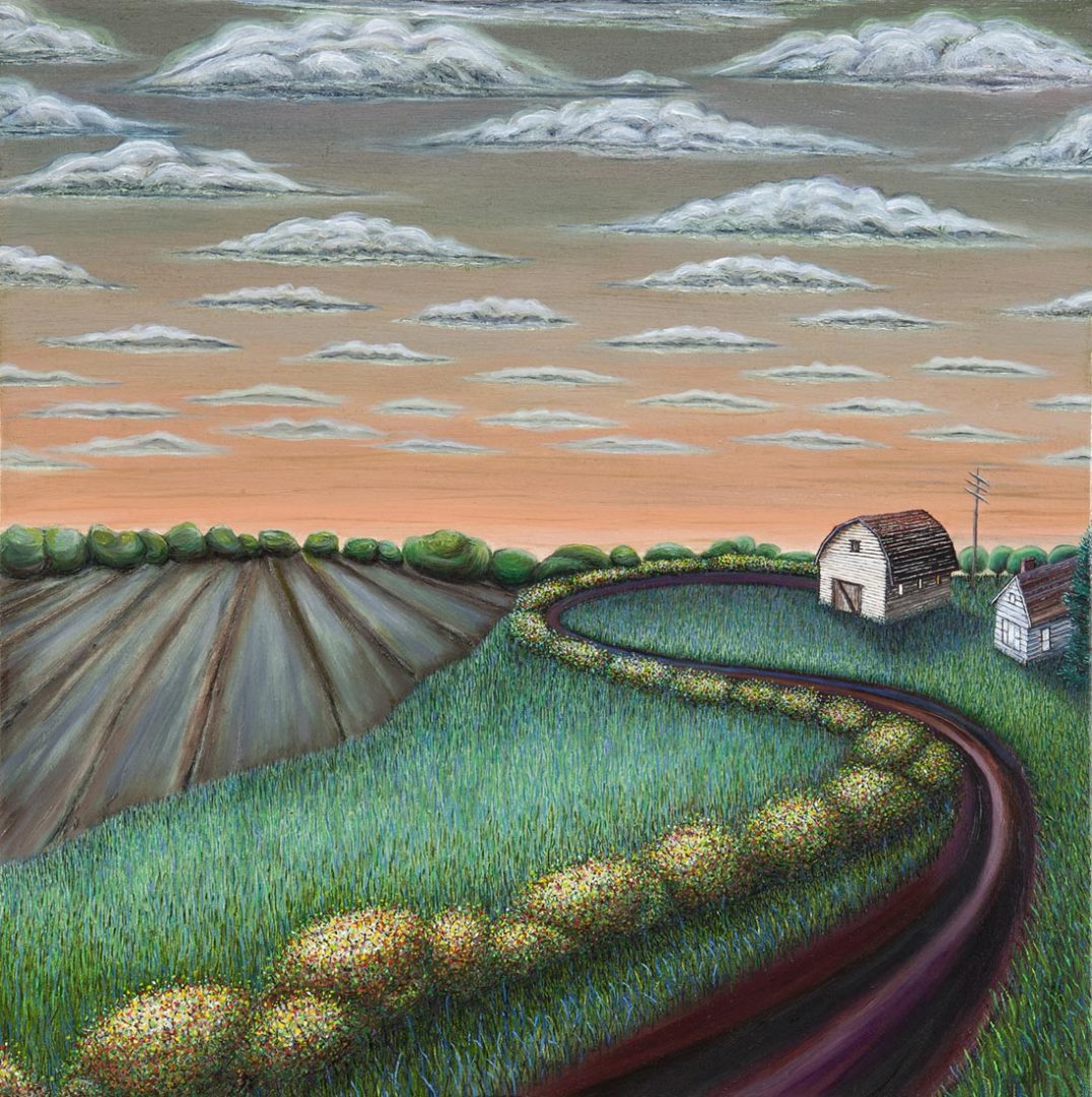 Painting by Wendy Widell Wolff - Farm