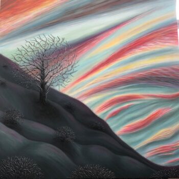 Wildfire painting by Wendy Widell Wolff